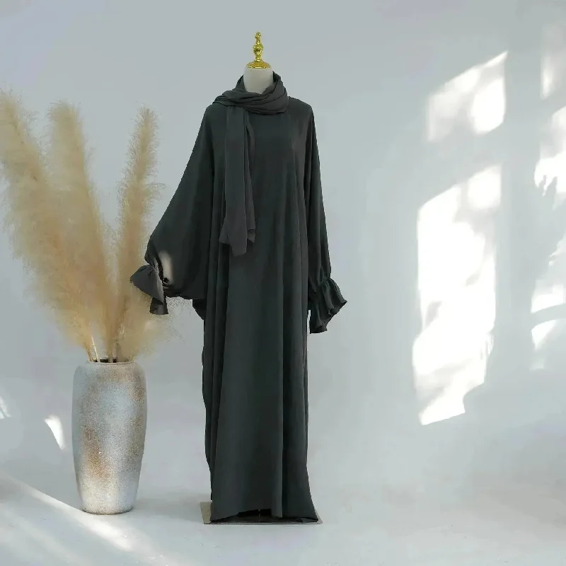 Dark Gray Long Scarf
