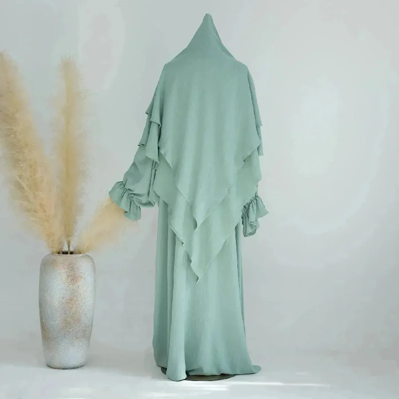 Green Double Headscarf