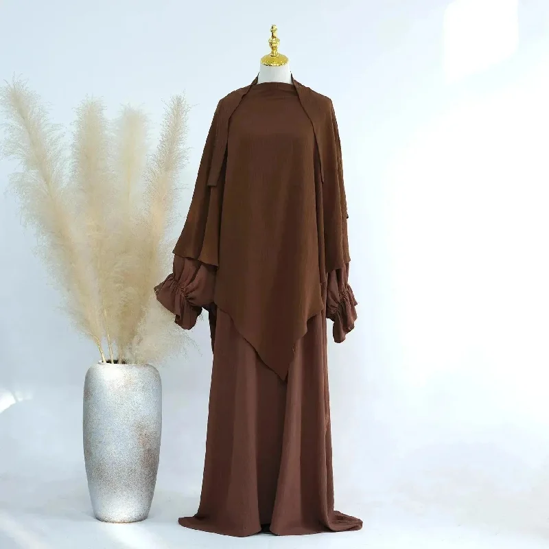 Coffee Ribbon Single Scarf