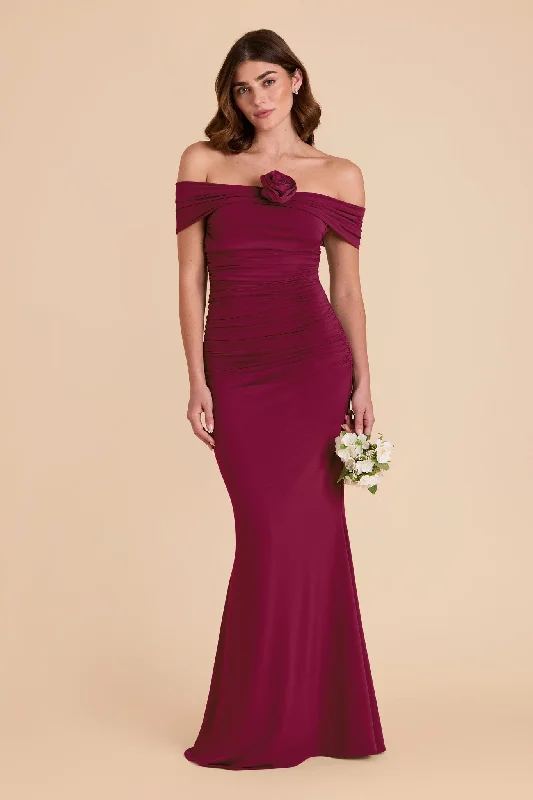 Denise Luxe Knit Dress - Berry Tunics Lace romantic