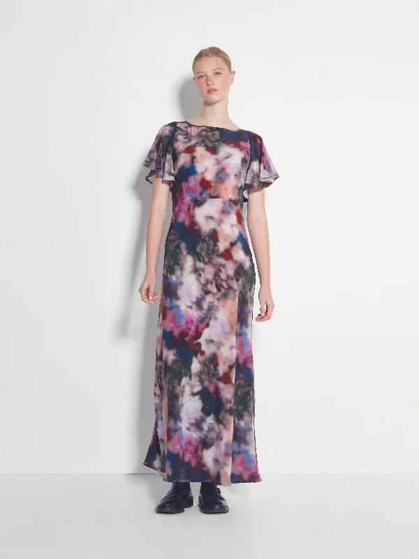 Camelia Dress (Floral Veil Silk CDC) Dreamscape Tunics Timeless classic