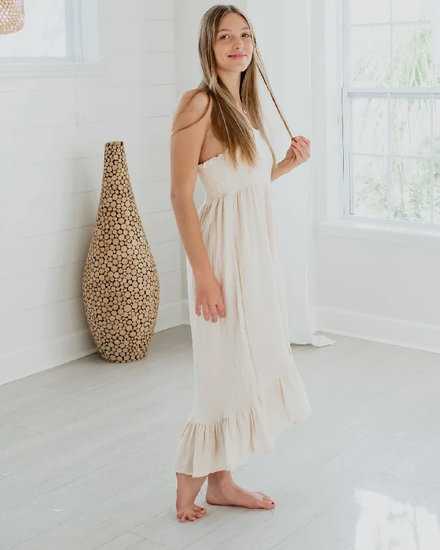 Women's Tessa Dress (sand muslin) Tunics New arrival