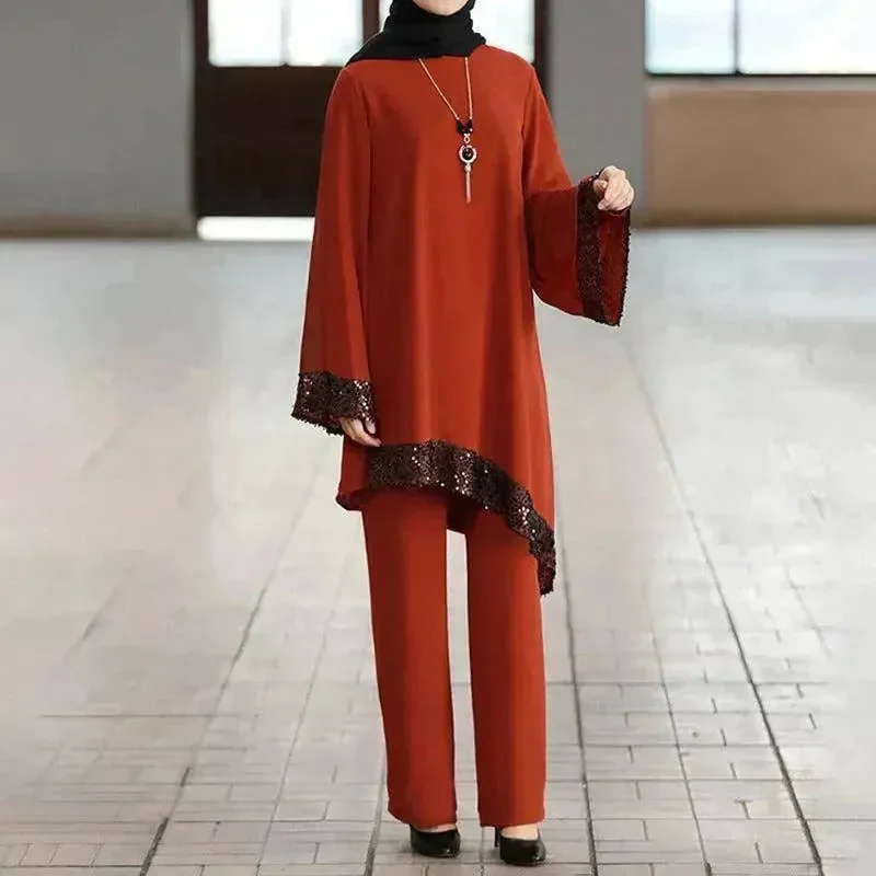 Orange red suit