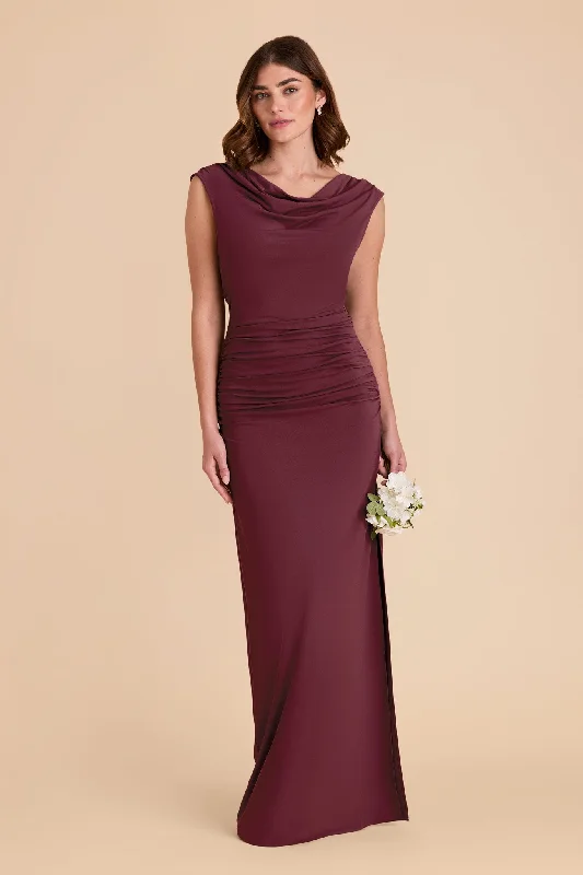 Danny Luxe Knit Dress - Cabernet Tunics Plaid country