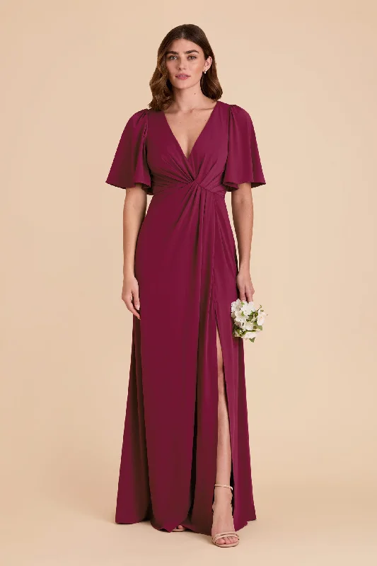 Fatima Luxe Knit Dress - Berry Tunics Solid Classic