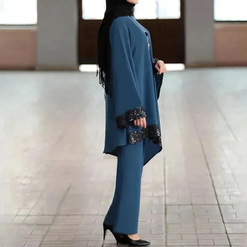 Blue Cyan Suit