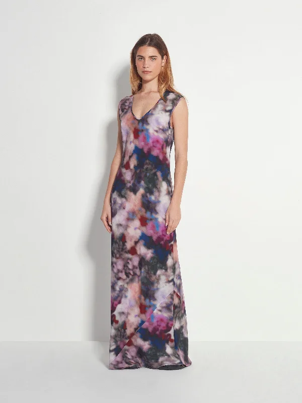 Kenna Dress (Floral Veil Silk CDC) Dreamscape Tunics Chic fashionable