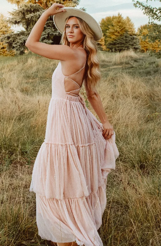 Women's Wendy Dress (soft pink tulle) Tunics Stylish elegant