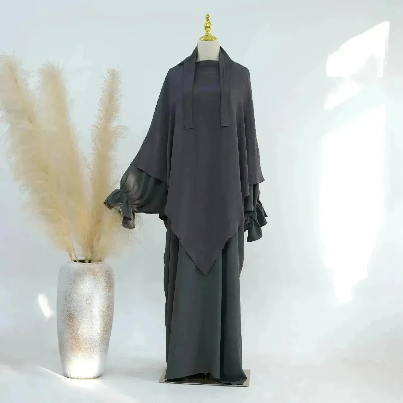 Dark Gray Single Headscarf