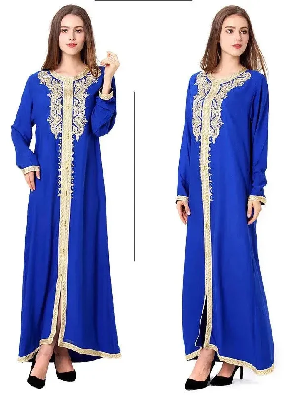 Arab  Embroidered Lace Dress Dress Shift Classic Vintage