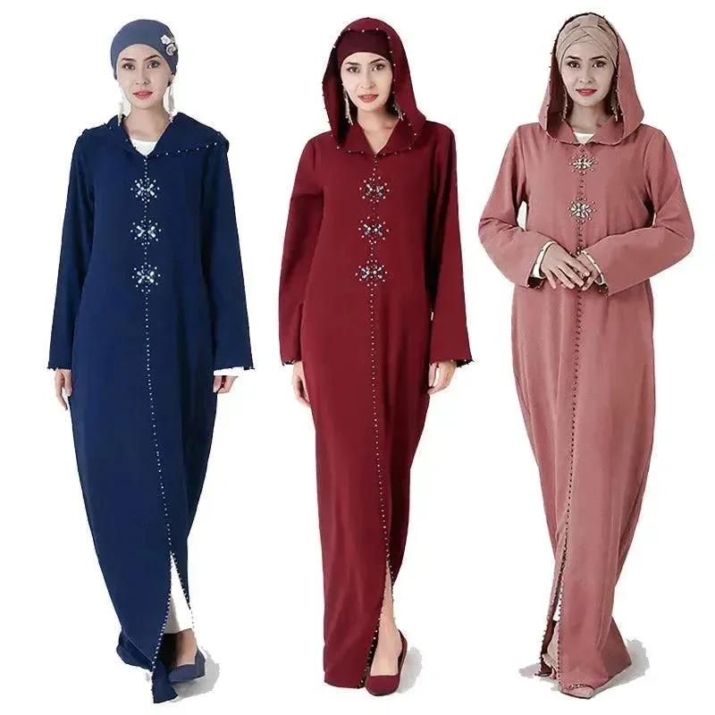 Dubai Turkish Arab  hijab dress Boatneck Modish Everyday