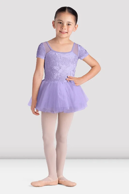 Girls Delilah Cap Sleeve Tutu Dress empire Waist empire