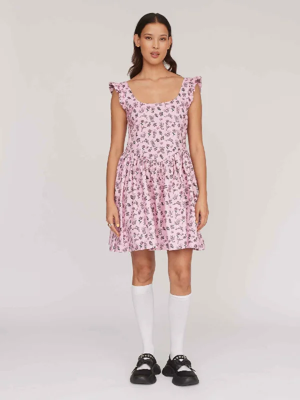 Esther x Lazy Oaf Smock Dress Floral Print girly