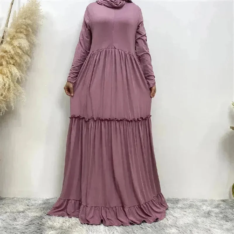 Amazing Simple Maxi Gown Abaya Dress for Sophisticated Arab Dubai Turkey Middle Eastern Women. Tunics Brand named