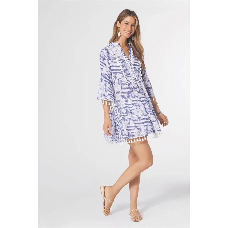 NADINE RUFFLE SLEEVE DRESS