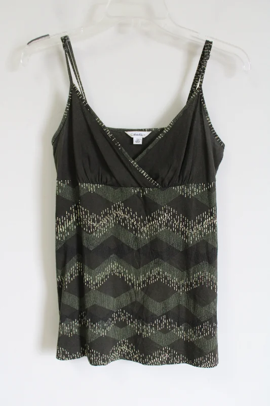 Calvin Klein Olive Green Tank | XS ribbed tank top