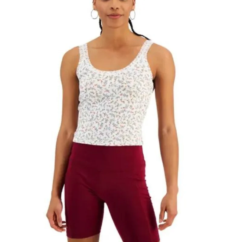 HIPPIE ROSE  - Lace-Trim Tank Top off shoulder tank