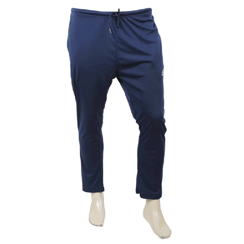 Women's Plain Trouser - Navy Blue Trousers Print Floral