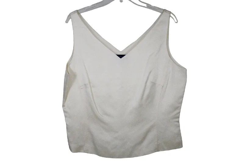 Ann Taylor Satin Tank | 14 cold shoulder tank