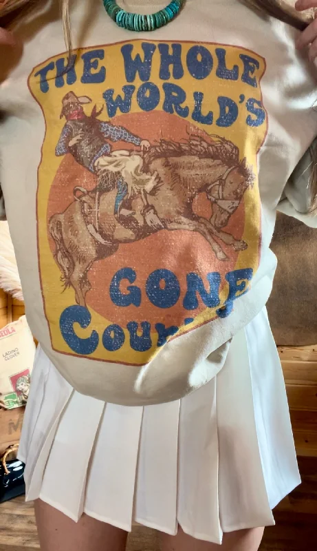 Gone Country Sweatshirt Hoodie with Elastic Cuffs Stretchable Comfortable