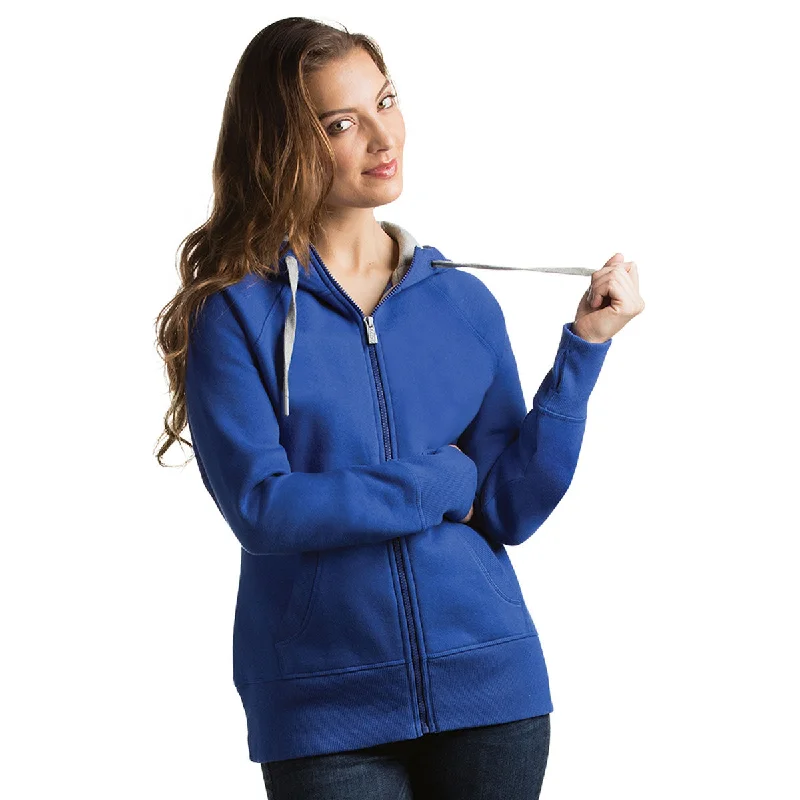 Antigua Women's Dark Royal Victory Hoodie Hoodie with Fur Luxurious Winter