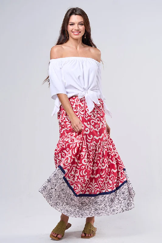 Maxi skirt chiffon skirt delicate