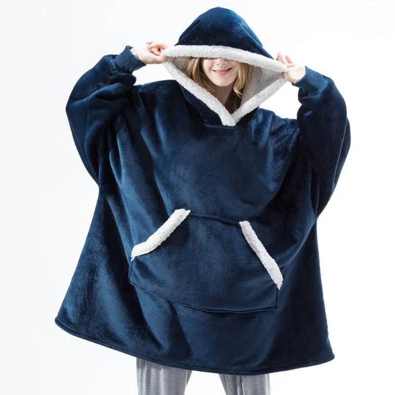 Winter Hoodies Oversized Warm Sweatshirt Fleece Giant Blanket With Sleeves Pullover Men/Women Loungewear Party Home Christmas Hoodie with Hem Embroidery Detailed Premium Winter Hoodies Oversized Warm Sweatshirt Fleece Giant Blanket With Sleeves Pullover Men/Women Loungewear Party Home Christmas Hoodie with Hem Embroidery Detailed Premium