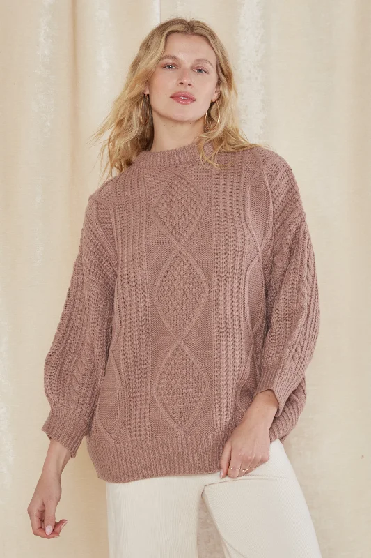 Adya Pullover Sweater Slit Sleeve Stylish