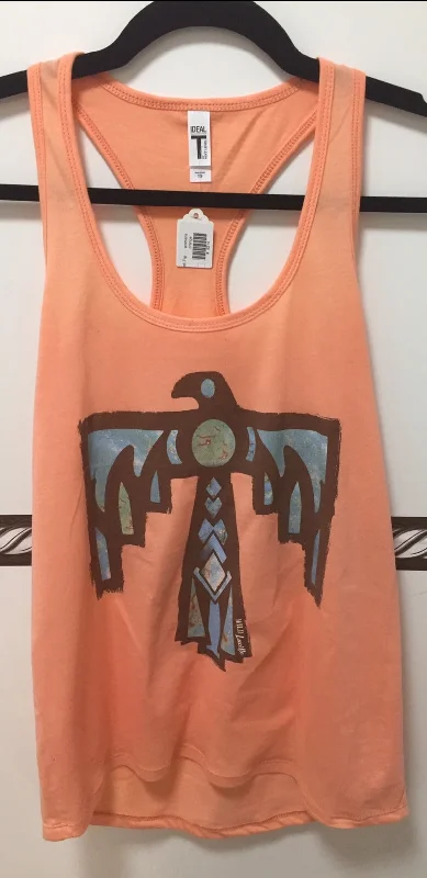 Women's Coral Turquoise Thunderbird Tank Top comfortable tank top