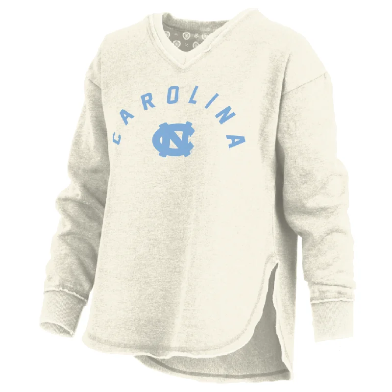 Women's Carolina V-Neck Sweatshirt Hoodie with Earth Tones Natural Calm