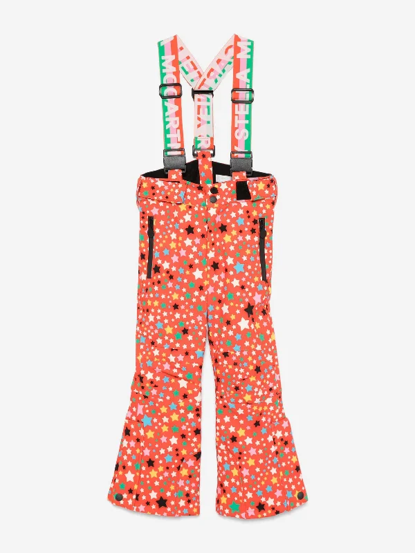 Stella McCartney Girls Star Ski Trousers in Red Trousers Polka Dot Cute