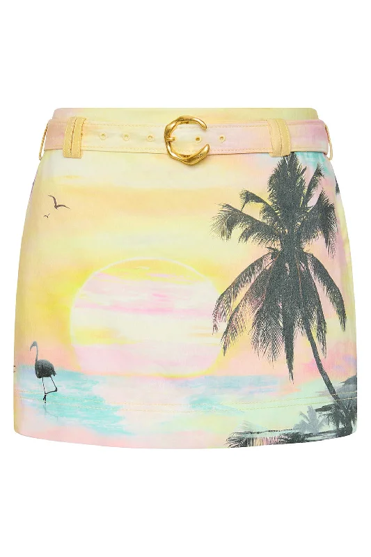 Paradiso Micro Mini Skirt high slit skirt