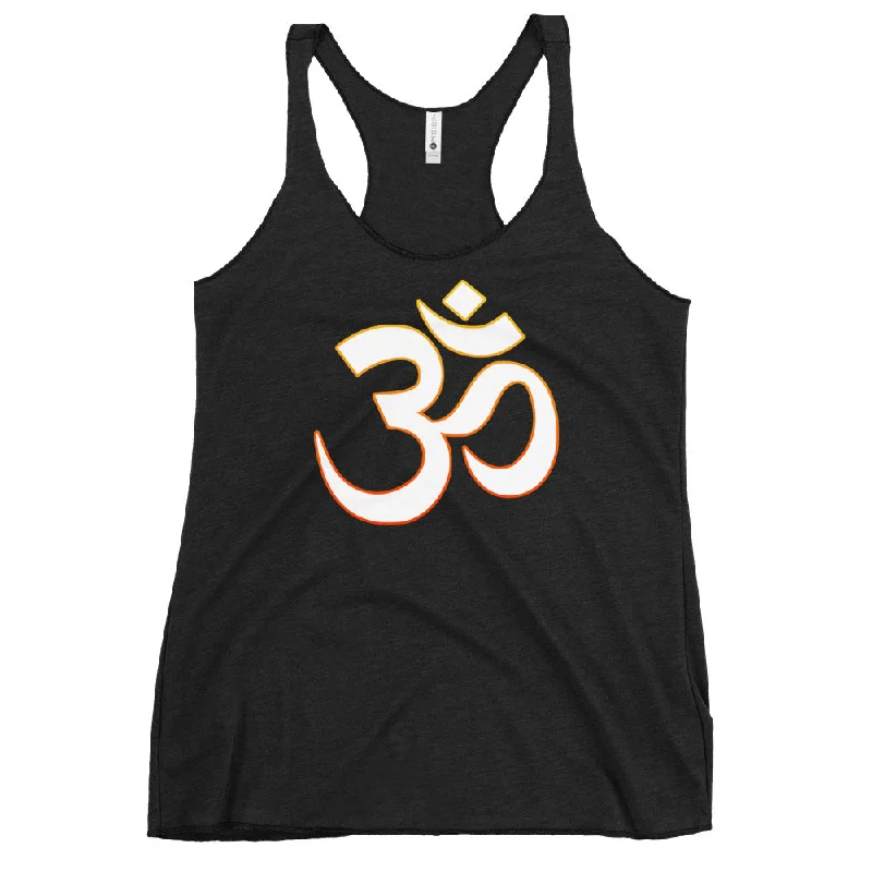 OM Sacred Spiritual Vibration of the Universe Women's Racerback Tank Top Shirt glitter tank top OM Sacred Spiritual Vibration of the Universe Women's Racerback Tank Top Shirt glitter tank top