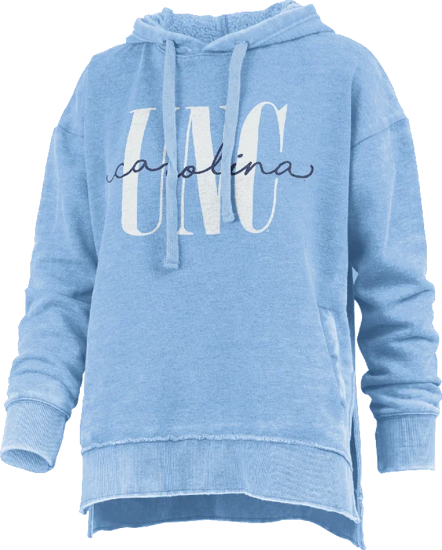 North Carolina "Coral" - Long-Sleeve Fleece Hoodie Hoodie with Contrast Stitching Detailed Premium North Carolina "Coral" - Long-Sleeve Fleece Hoodie Hoodie with Contrast Stitching Detailed Premium