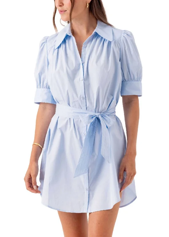 Kambry Dress In Light Blue