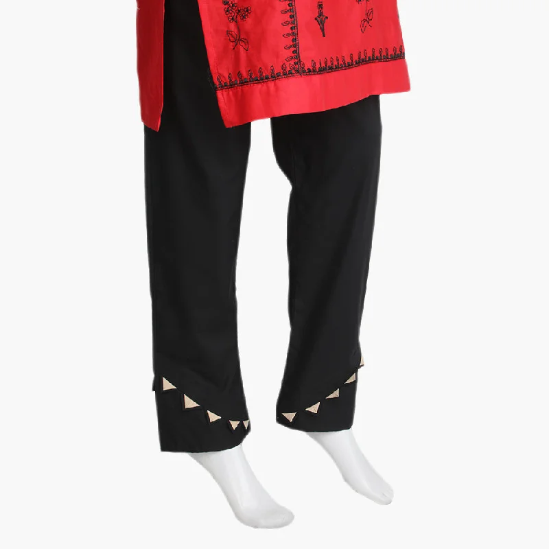 Women's Woven Trouser - Black Trousers Denim Blue