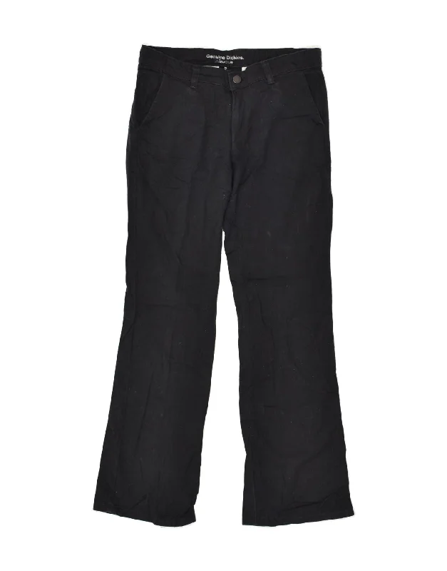 DICKIES Womens Bootcut Chino Trousers US 4 Small W28 L28 Black Cotton Trousers fashionable trendy DICKIES Womens Bootcut Chino Trousers US 4 Small W28 L28 Black Cotton Trousers fashionable trendy