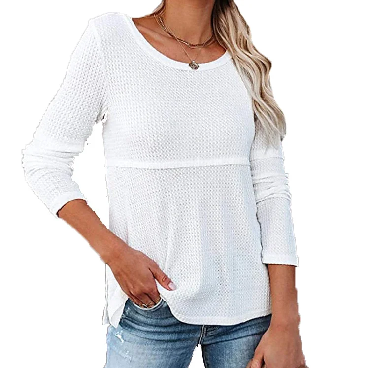 Women's Pullover Knit Sweater Fitted Ribbed Sweater