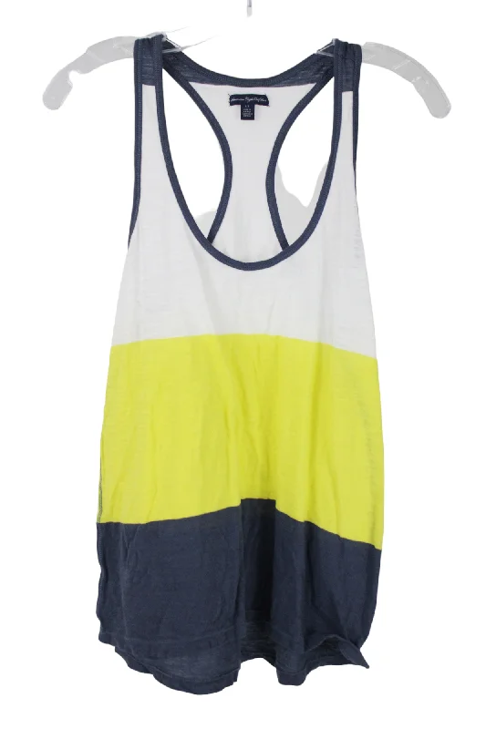 American Eagle Outfitters Color Blocked Tank | S turquoise tank top