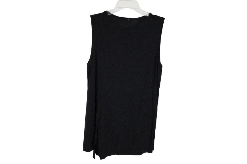 Black Muscle Tank | L one shoulder tank