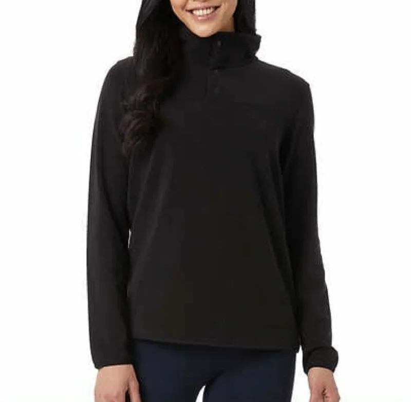32 Degrees Women's Arctic Soft Fleece Snap closure Pullover Top Sweatshirt Boyleg Sleeve Pullover 32 Degrees Women's Arctic Soft Fleece Snap closure Pullover Top Sweatshirt Boyleg Sleeve Pullover