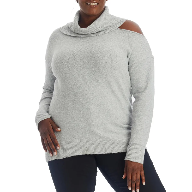 Adyson Parker Women's Plus Cozy Cutout Turtleneck Soft Knit Pullover Sweater Short Sleeve Top Adyson Parker Women's Plus Cozy Cutout Turtleneck Soft Knit Pullover Sweater Short Sleeve Top