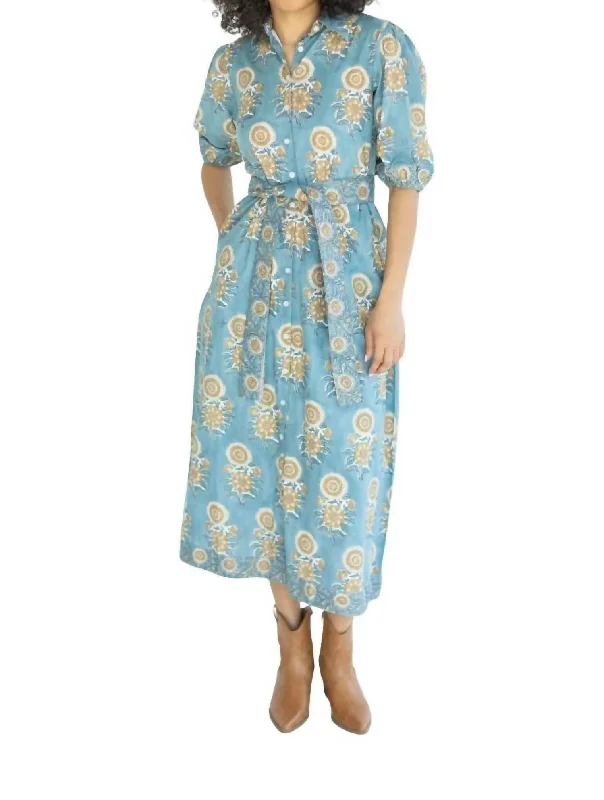 Eden Dress In Cerulean