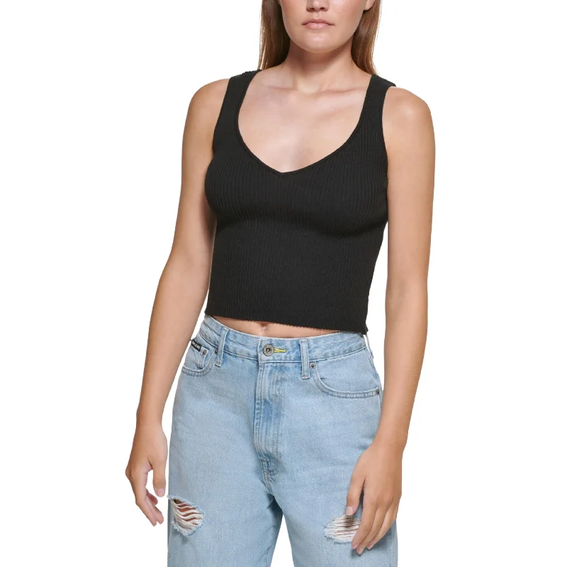 DKNY - Women's Cropped Tank Top stretchy tank top