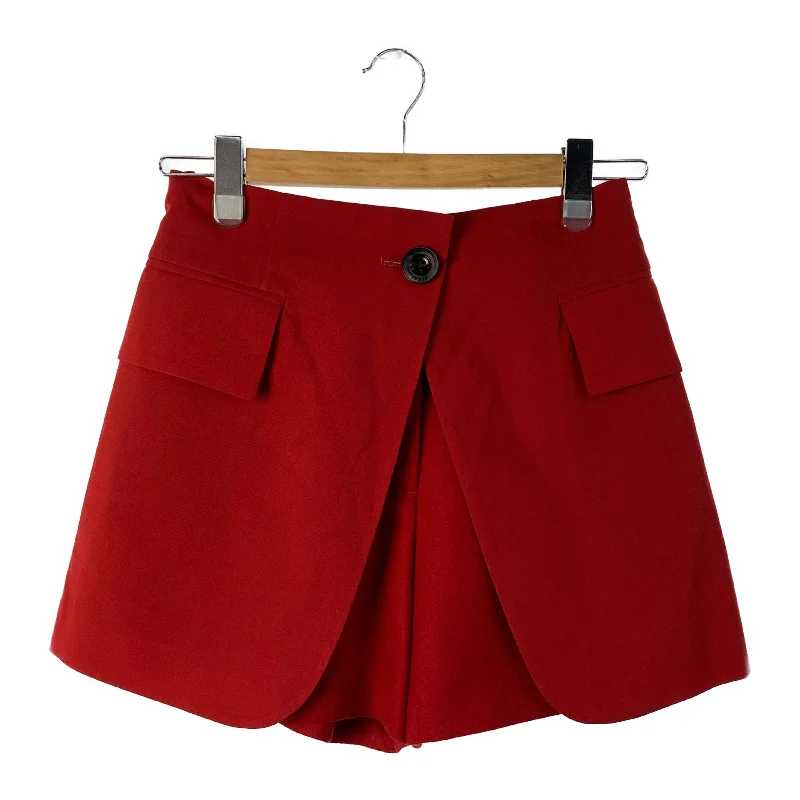 Sacai/Skirt/1/Red/Wool/21-05786/21-05786 slim fit skirt