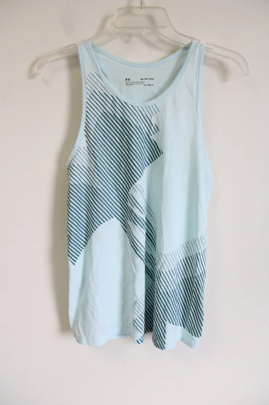 Under Armour Loose Fit Blue Tank | XS lace tank top