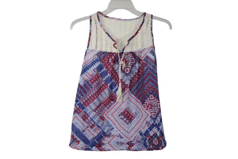 No Boundaries Blue Tank | M cropped tank top
