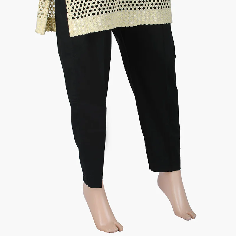Women's Stretchable Trouser - Black Trousers Trousers Formal