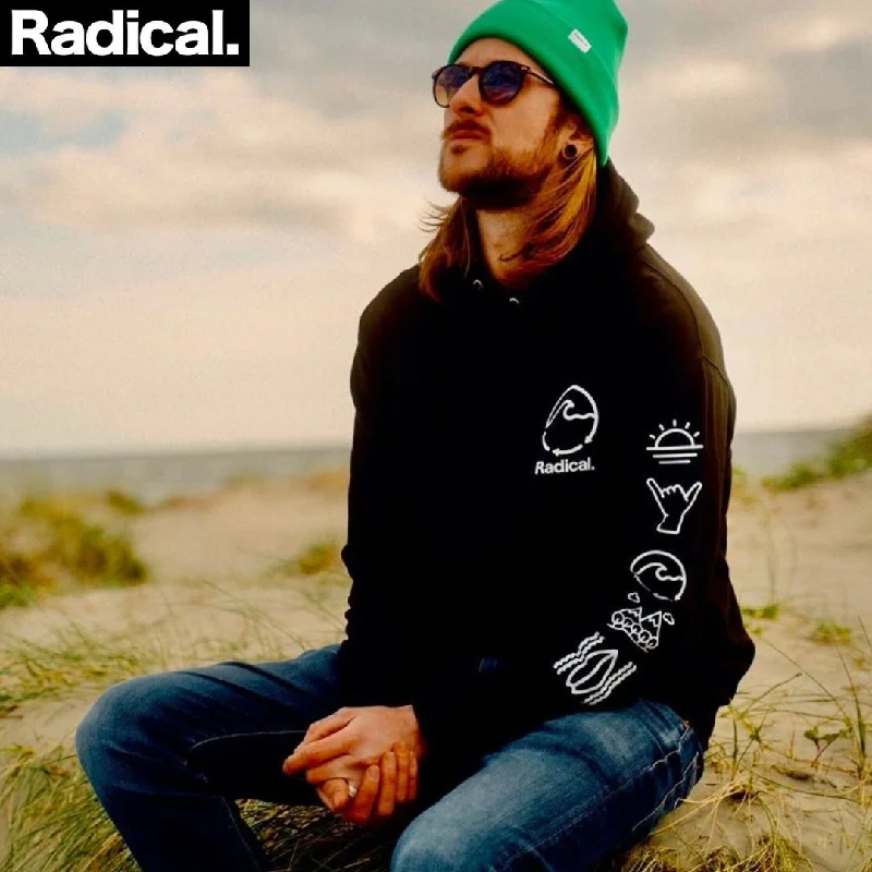Radical. 4th Phase Unisex Hoodie - Black Hoodie with Fur Luxurious Winter