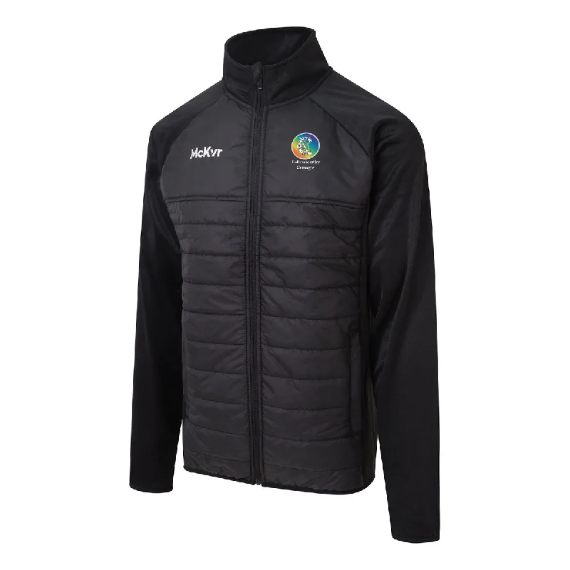 Mc Keever Ballinascarthy Camogie Core 22 Hybrid Jacket - Adult - Black Nylon Fabric Polyester Fabric Spandex Fabric Mc Keever Ballinascarthy Camogie Core 22 Hybrid Jacket - Adult - Black Nylon Fabric Polyester Fabric Spandex Fabric